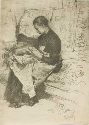 Репин Илья Ефимович. Белошвейка 